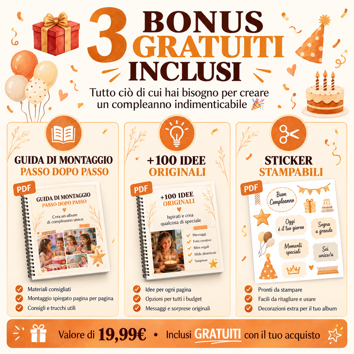 Album di compleanno da stampare — Figlio/Figlia
